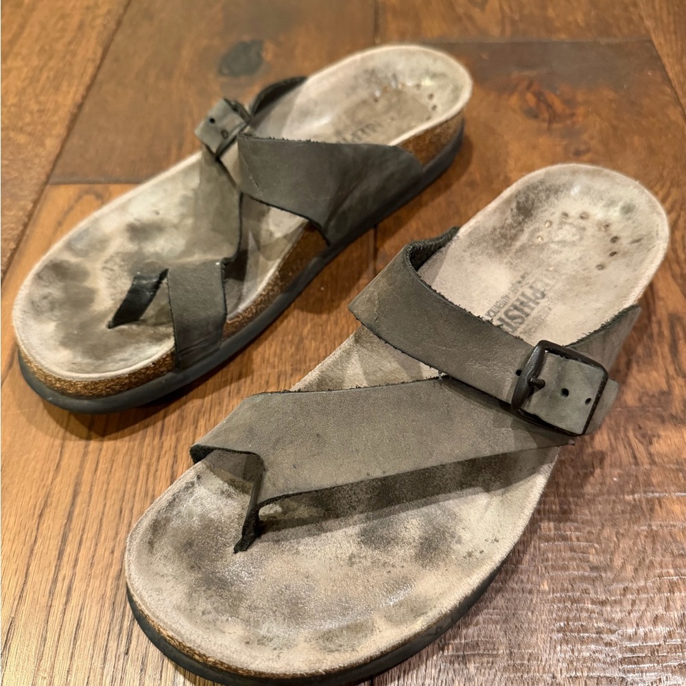 Mephisto Brown Leather Sandals, size 38 - Picture 3 of 9